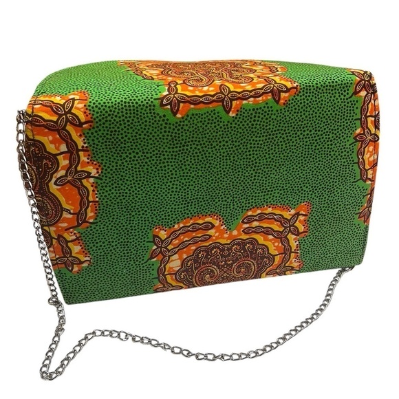 Green and Orange Game Changer Mid-Size Clutch - Picture 5 of 9
